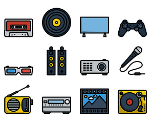 Image showing Multimedia Icon Set