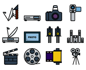 Image showing Multimedia Icon Set