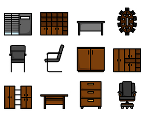 Image showing Office Icon Set