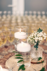 Image showing Warm candlelight setting