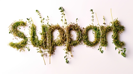 Image showing The Word Support created in Thyme Typography.