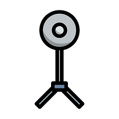 Image showing Icon Of Beauty Dish Flash