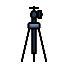 Image showing Icon Of Photo Tripod