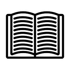 Image showing Open Book Icon