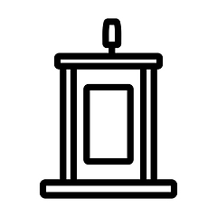 Image showing Witness Stand Icon