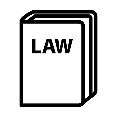 Image showing Law Book Icon