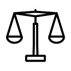Image showing Justice Scale Icon