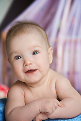 Image showing baby in a bed 