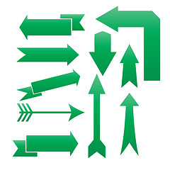 Image showing Arrows, sketch and graphic with signal pointing in a direction to target with illustration with white background. Icon, pointer and shape with drawing to navigate and show aim with marker sign
