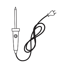 Image showing Soldering Iron Icon