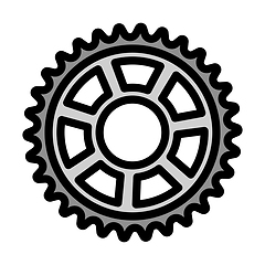 Image showing Bike Gear Star Icon