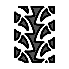 Image showing Bike Tyre Print Icon