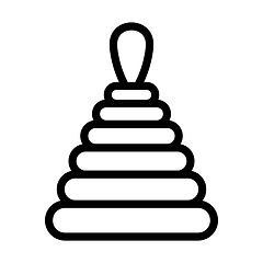 Image showing Pyramid Toy Icon