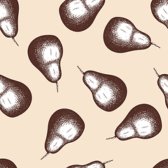 Image showing Seamles Pattern Of Pear