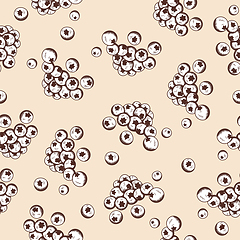 Image showing Seamles Pattern Of Blueberry