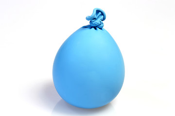 Image showing Blue kneating ballon