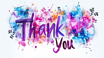 Image showing Words Thank You created in Digital Painting.