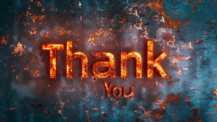 Image showing Front Lighting Thank you concept creative art poster.