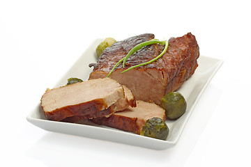 Image showing Roasted pork meat