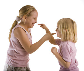 Image showing Sisters Arguing