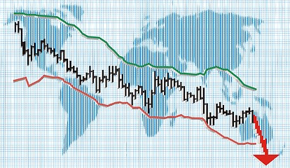 Image showing Financial crisis, vector illustration 