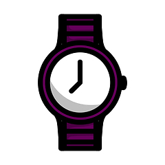 Image showing Business Woman Watch Icon