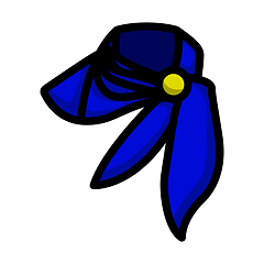 Image showing Business Woman Neck Scarf Icon