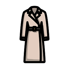 Image showing Business Woman Trench Icon