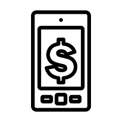 Image showing Smartphone With Dollar Sign Icon