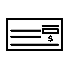 Image showing Bank Check Icon