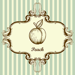 Image showing Icon Of Peach