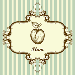 Image showing Icon Of Plum