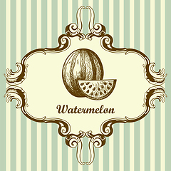 Image showing Icon Of Watermelon