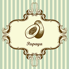 Image showing Icon Of Papaya