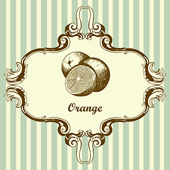 Image showing Icon Of Orange