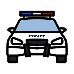 Image showing Police Car Icon