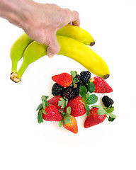 Image showing fresh fruit healthy fat-free snack