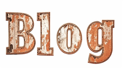 Image showing The word Blog created in Copperplate Calligraphy.