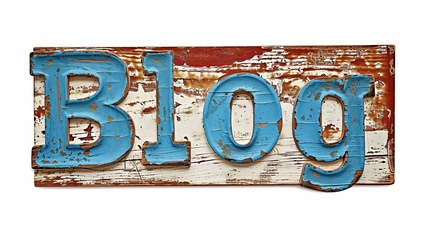Image showing The word Blog created in Decoupage.