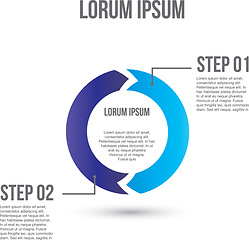 Image showing Infographic steps, workflow and design for presentation with data analytics, seo information or instruction. Illustration, chart template or diagram with chart isolated on png transparent background