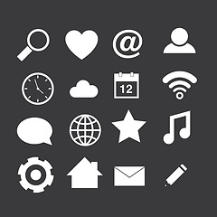 Image showing Logo, icon and emoji or sign for business, graphic and app or mockup. Business ecommerce design, ui notification or social media illustration for digital website isolated on a grey background