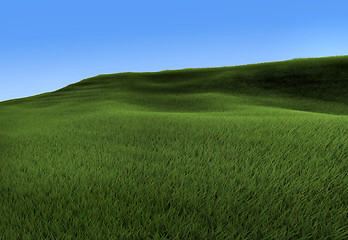 Image showing Green hill rendering