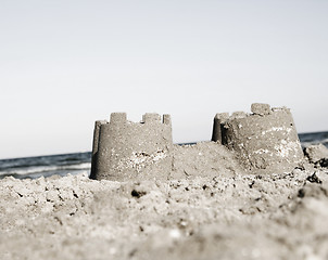 Image showing Sand castle