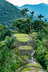 Image showing Ciudad Perdida, ancient ruins in Sierra Nevada mountains. Santa Marta, Colombia wilderness