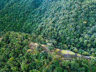 Image showing Ciudad Perdida, ancient ruins in Sierra Nevada mountains. Santa Marta, Colombia wilderness