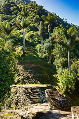 Image showing Ciudad Perdida, ancient ruins in Sierra Nevada mountains. Santa