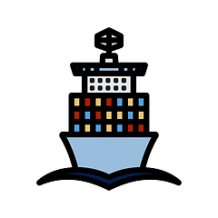 Image showing Container Ship Icon