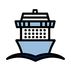 Image showing Cruise Liner Icon