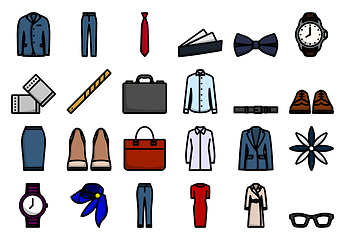 Image showing Clothes Icon Set