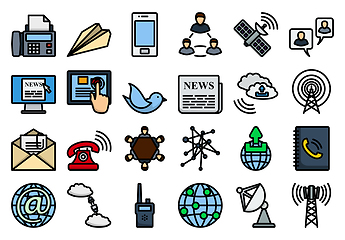 Image showing Communication Icon Set